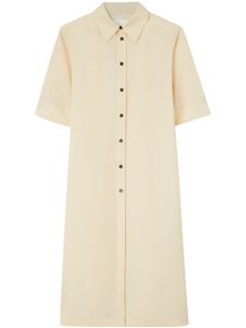 Jil Sander chemise en gabardine de laine - Tons neutres