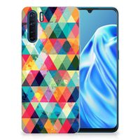 OPPO A91 TPU bumper Geruit - thumbnail