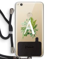 Green Brush: Huawei Ascend P8 Lite (2017) Transparant Hoesje met koord Green Brush: Huawei Ascend P8 Lite (2017) Transparant Hoesje met koord