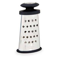 Kinvara Keuken rasp met zwart ergonomisch handvat - 2-zijdig - zilver - RVS - hand rasp - Raspen - thumbnail