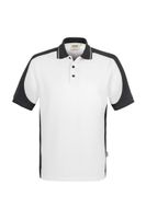 Hakro 839 Polo shirt Contrast MIKRALINAR® - White/Anthracite - 3XL - thumbnail