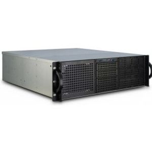 Inter-Tech IPC 3U-30248 Rack Zwart, Roestvrijstaal