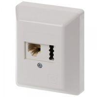 IAE/UAE8(6)#13311101  - RJ12 6(6) Data outlet Cat.3 white IAE/UAE8(6)13311101