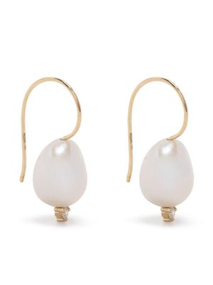 Mizuki boucles d'oreilles Sea of Beauty en or 14ct serties de diamants et de perles