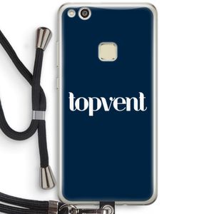 Topvent Navy: Huawei Ascend P10 Lite Transparant Hoesje met koord