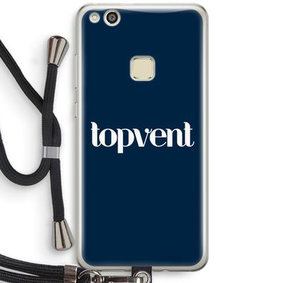 Topvent Navy: Huawei Ascend P10 Lite Transparant Hoesje met koord