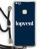 Topvent Navy: Huawei Ascend P10 Lite Transparant Hoesje met koord