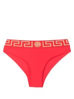 Versace bas de bikini à bande Greca - Rouge