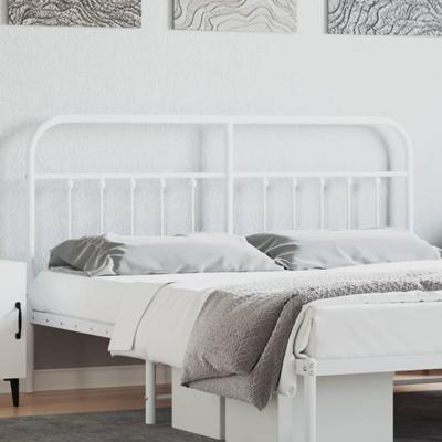Hoofdbord metaal wit 160 cm