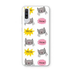 Meow: Samsung Galaxy A70 Transparant Hoesje