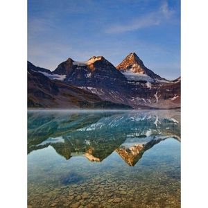 Fotobehang - Magog Lake Canada 192x260cm - Vliesbehang