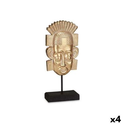 Decoratieve figuren Gift Decor QS98725 QS98725 Gouden Indiaas 17,5 x 36 x 10,5 cm (4 Stuks)