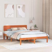 Bedframe Wasbruin 150 x 200 cm Massief grenenhout