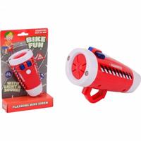 Johntoy Bike fun led lamp brandweer met sirene