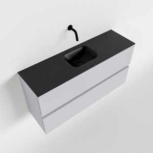 Toiletmeubel Mondiaz Ada | 100 cm | Meubelkleur Cale | Lex wastafel Urban Midden | Zonder kraangat