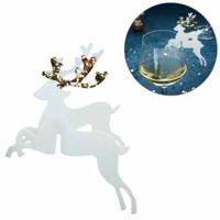 Ginger Ray tafeldecoratie rendier goudkleurig glitter 10 stuks | 20 stuks