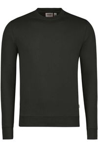 HAKRO Performance Comfort Fit Sweatshirt ronde hals Koolstof, Effen