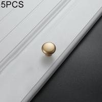 5 stuks 4203 Placer Gold single hole massief zink legering ronde handvat voor kabinet garderobe lade deur
