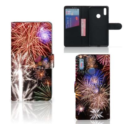 Huawei Y7 (2019) | Wallet Case | met Pasjes | Vuurwerk