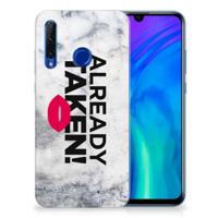 Honor 20 Lite | Siliconen hoesje | met naam Already Taken White