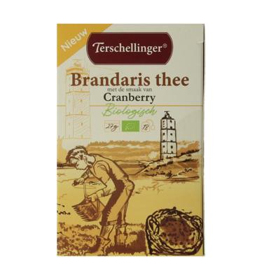Zwarte thee cranberry bio