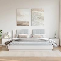 Nachtkastjes 2 st 40x30,5x40 cm massief grenenhout wit