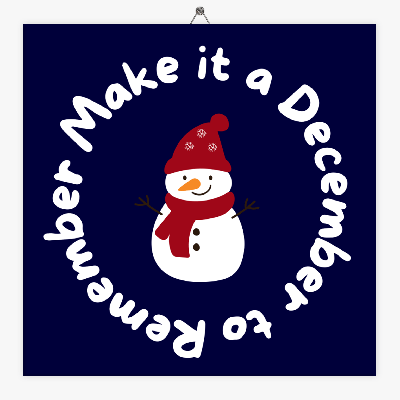 Tekst tegeltje Kerst december Tekst tegeltje Kerst december