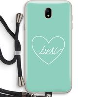 Best heart pastel: Samsung Galaxy J7 (2017) Transparant Hoesje met koord