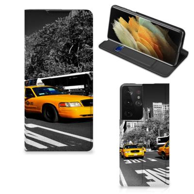 Samsung Galaxy S21 Ultra | Book Cover | New York Taxi