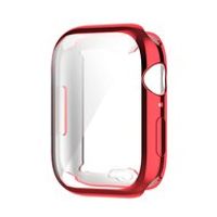 Siliconen case (volledig beschermd) 45mm - Rood - Geschikt voor Apple watch 45mm