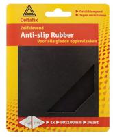 Anti-slip rubber 90x100 zwart - Deltafix