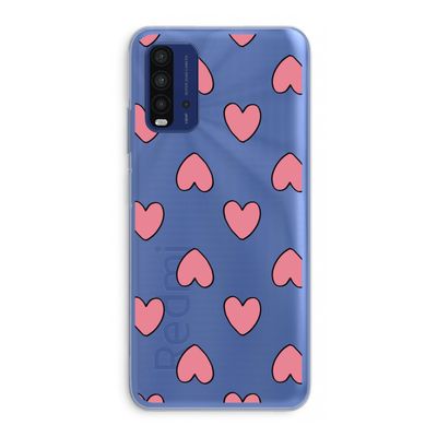 Ondersteboven verliefd: Xiaomi Redmi 9T Transparant Hoesje