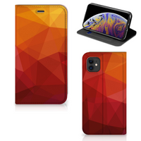 Stand Case voor Apple iPhone 11 Polygon Red - thumbnail