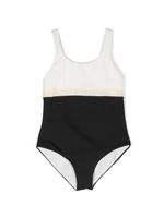 Moncler Enfant maillot de bain bicolore à logo - Noir - thumbnail