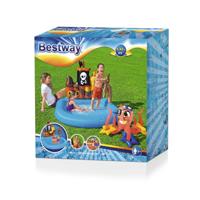 Bestway playcenter sleepboot piraat zwembad, 140x130x104cm