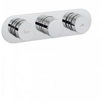 Crosswater Dial badkraan horizontaal met omstel en 2 knoppen inclusief inbouwdeel chroom DIAL_CENT_5 Crosswater Dial badkraan horizontaal met omstel en 2 knoppen inclusief inbouwdeel chroom DIAL_CENT_5