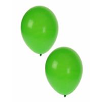 Bellatio Decorations ballonnen - 40x stuks - groen - 27 cm - verjaardag - feestartikelen