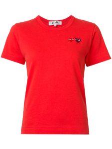 Comme Des Garçons Play t-shirt à logo brodé - Rouge