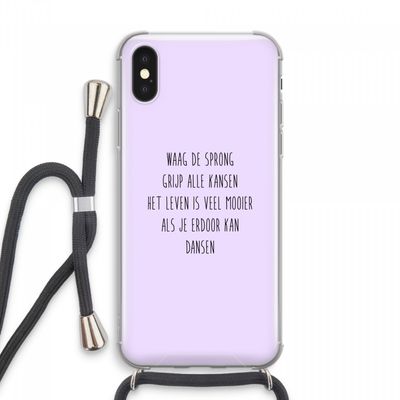 Sprong: iPhone XS Max Transparant Hoesje met koord