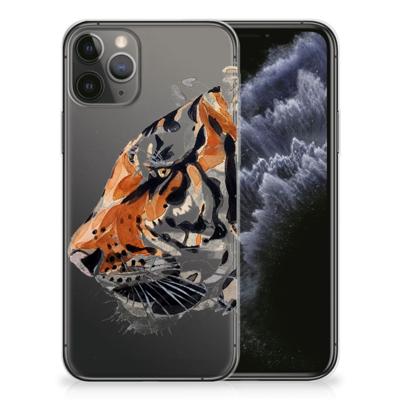 Smartphone hoesje Apple iPhone 11 Pro Watercolor Tiger