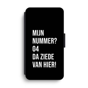 Da ziede van hier - Zwart: iPhone XS Max Flip Hoesje