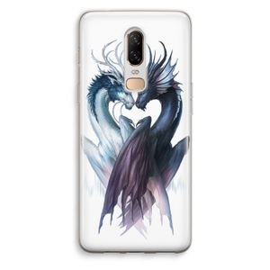 Yin Yang Dragons: OnePlus 6 Transparant Hoesje