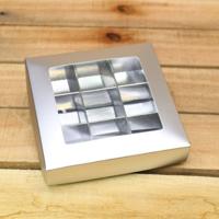 Bonbon doosjes - Chocolade doosje - Zilver mat 113 - 24 stuks