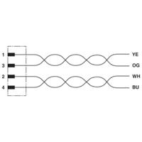 Phoenix Contact 1437779 Sensor/actuator inbouwconnector Aantal polen (sensoren): 4 1.00 m 1 stuk(s)