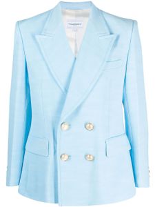 Casablanca blazer croisé à revers pointus - Bleu