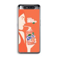 Peach please!: Samsung Galaxy A80 Transparant Hoesje