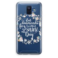 Diamonds: Samsung Galaxy A6 (2018) Transparant Hoesje