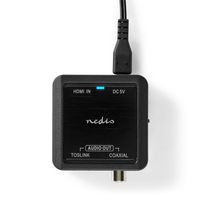 Nedis Digitale Audioconverter | 1-weg | Input: DC Power / HDMI Input | Output: 1x Coax Audio / 1x TosLink Female | Automatisch | Antraciet - - thumbnail