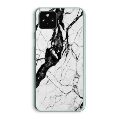 Witte marmer 2: Google Pixel 5a 5G Transparant Hoesje