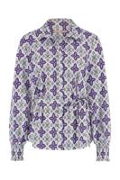 xx Edey clover blouse - offwhite/purple blue - 08244